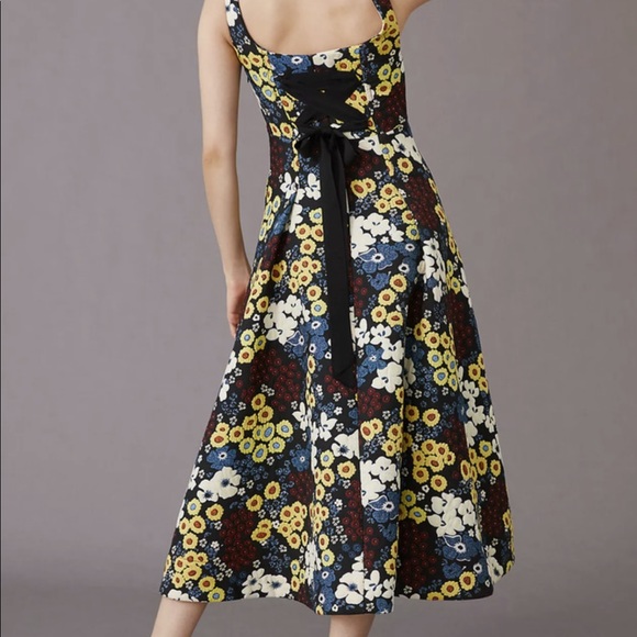 ✨Maeve Anthropologie Marigold Maxi Dress Size 6 and Size 2 - Picture 4 of 9